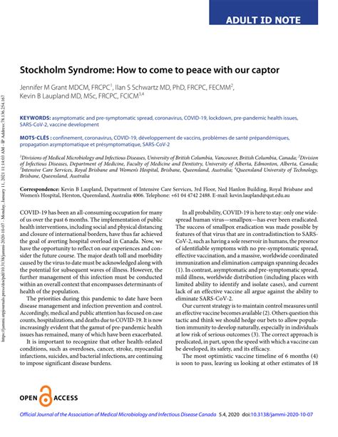 Stockholm Syndrome: How to come to peace with our captor.